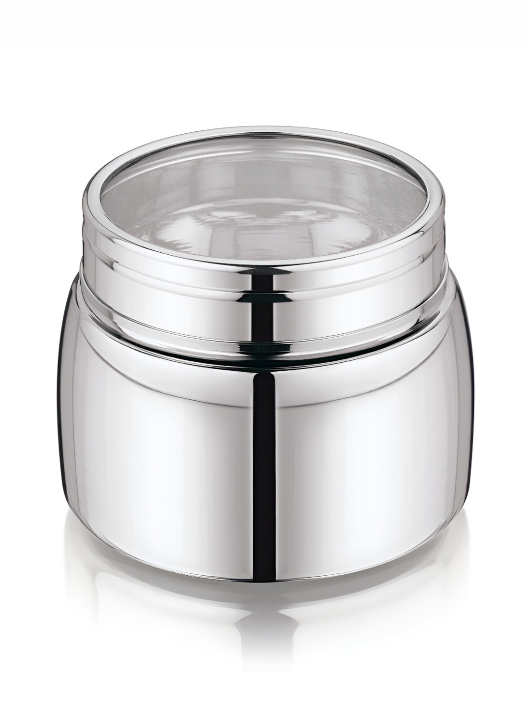 

MUKTI Silver-Toned Stainless Steel Dishwasher Safe Canister Container 550ml