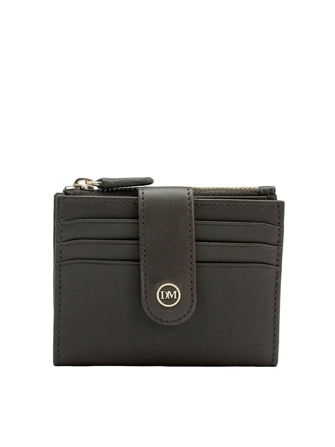 

Da Milano Unisex Leather Card Holder, Green