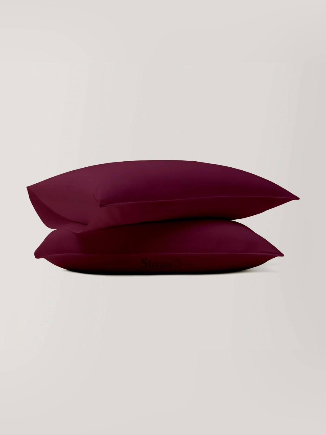 

Sleepino Burgundy 8 Pieces Solid Pure Cotton Rectangle Pillow Covers