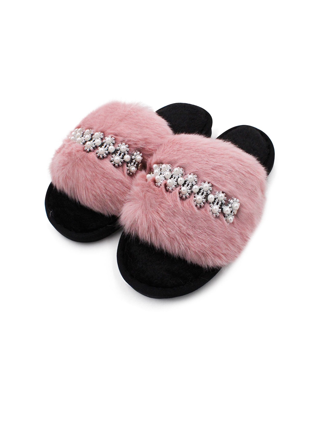 

JENNA Women Embellished Room Slippers, Pink