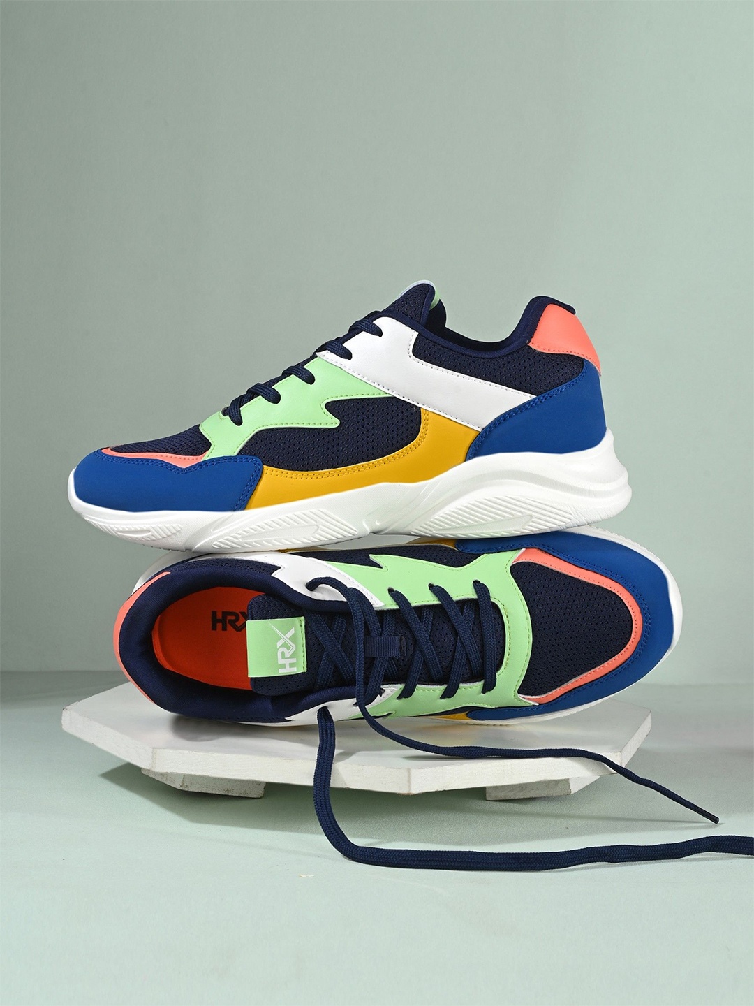 

HRX by Hrithik Roshan Men Mesh Running Non-Marking Shoes, Blue