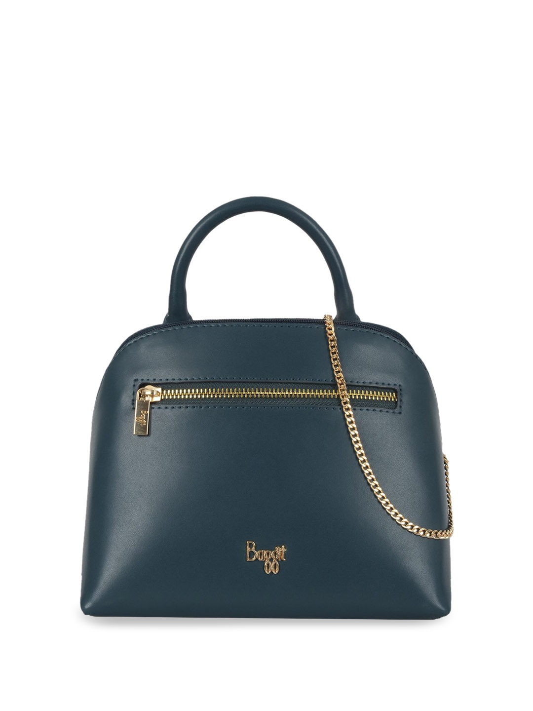 

Baggit Women Solid Structured Satchel Bag, Teal