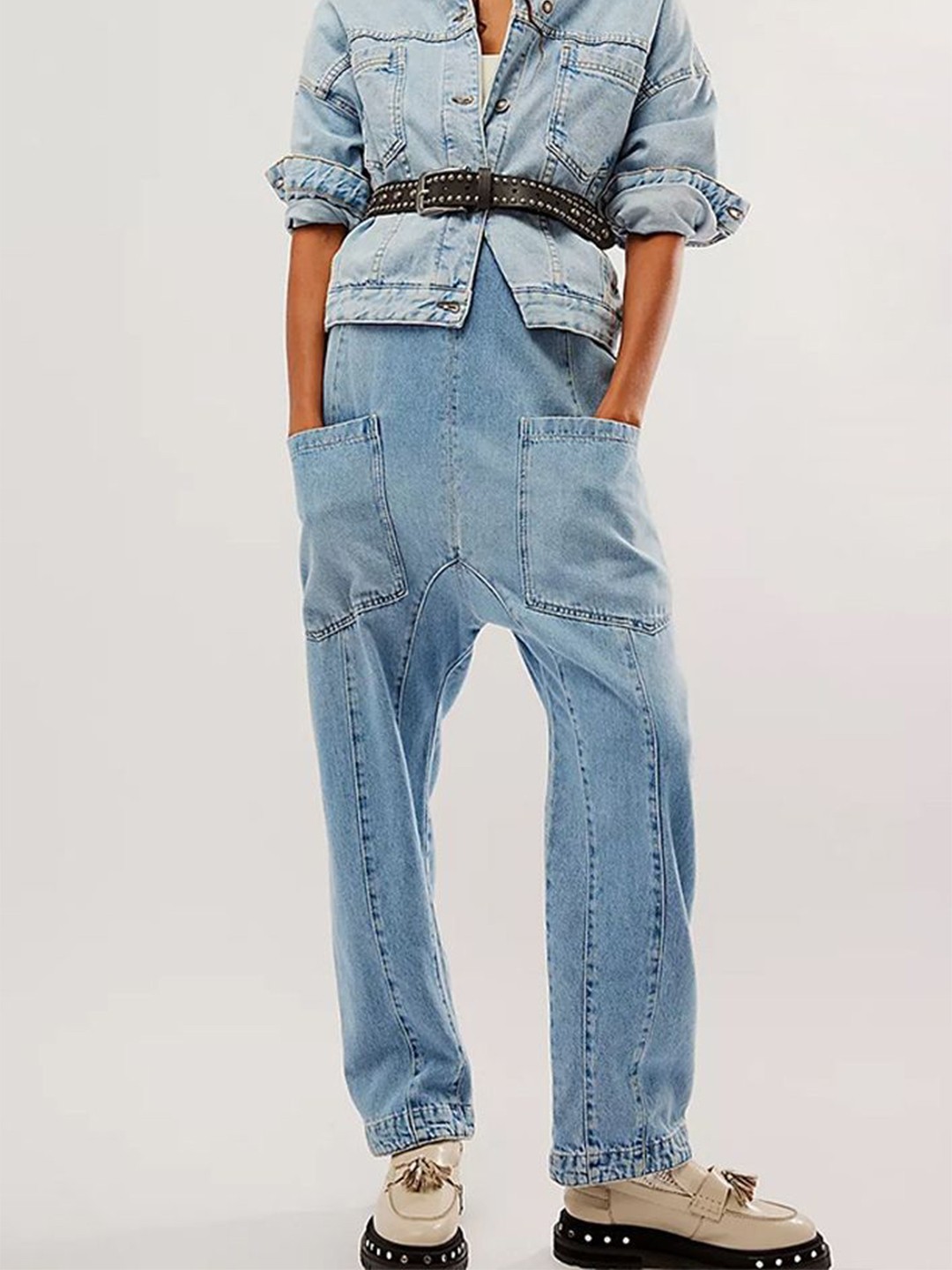 

LULU & SKY Basic Jumpsuit, Blue