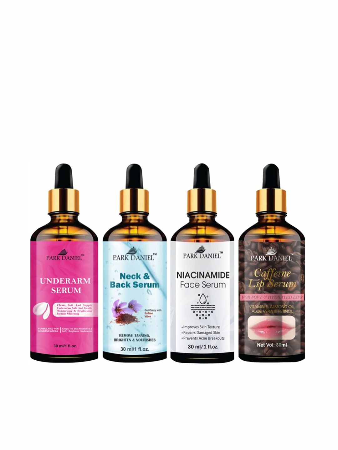

Park Daniel Set Of 4 Serum Combo - 30 ml Each, Multi