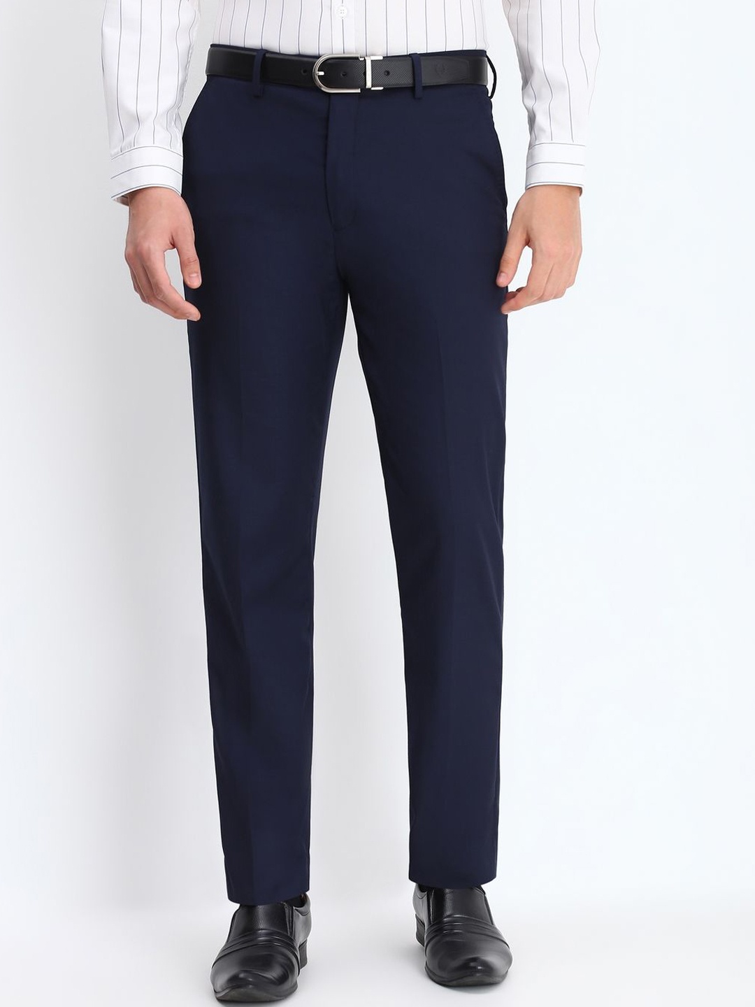 

Allen Solly Sport Men Slim Fit Trousers, Navy blue