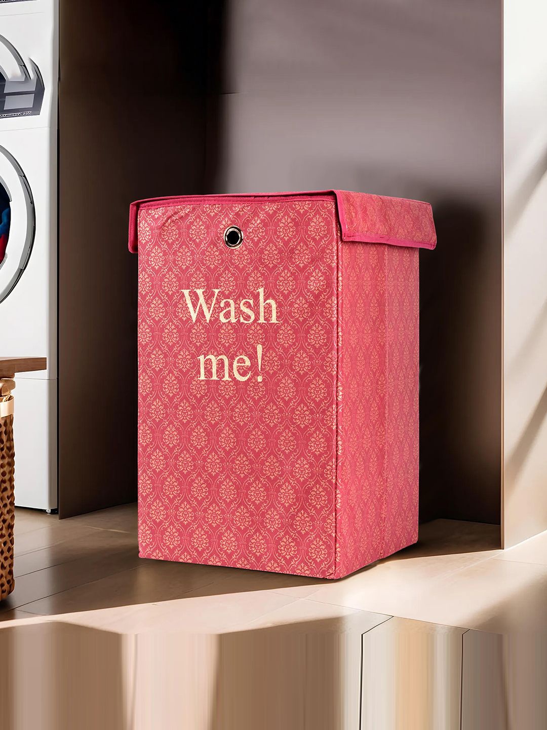 

Kuber Industries 6-Pcs Maroon Printed Dustproof Laundry Bags 75L