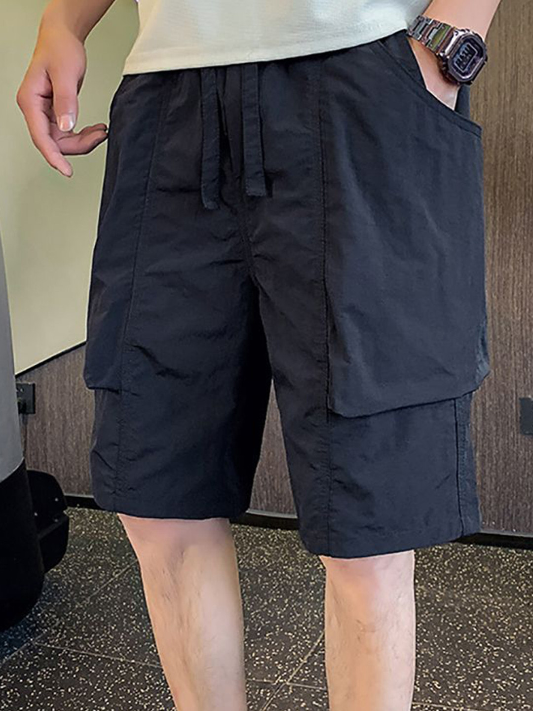 

StyleCast x Revolte Men Shorts, Black