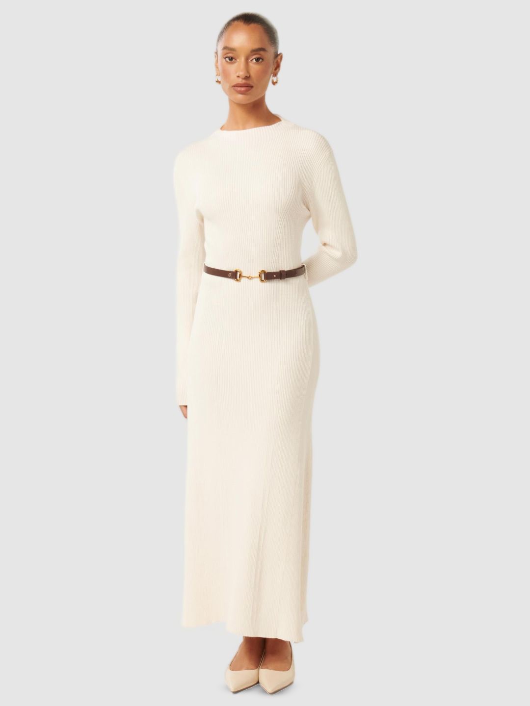 

Forever New Sheath Maxi Dress, Beige