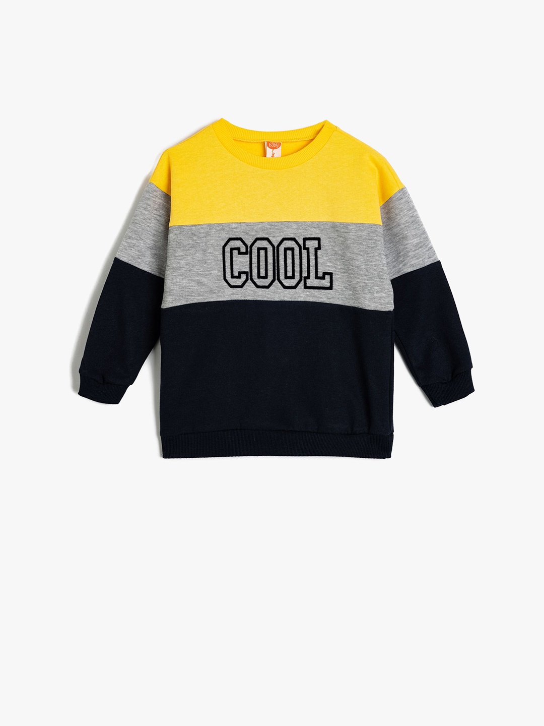 

Koton Boys Colourblocked Sweatshirt, Blue