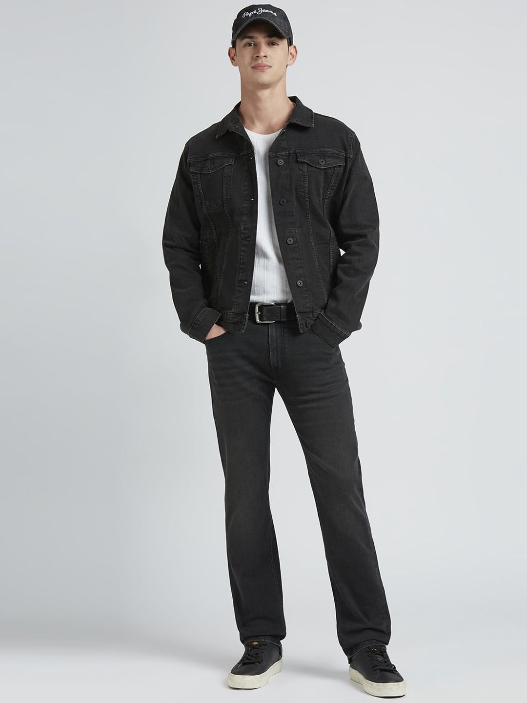 

Pepe Jeans Men Mid-Rise Regular Fit Jeans, Black