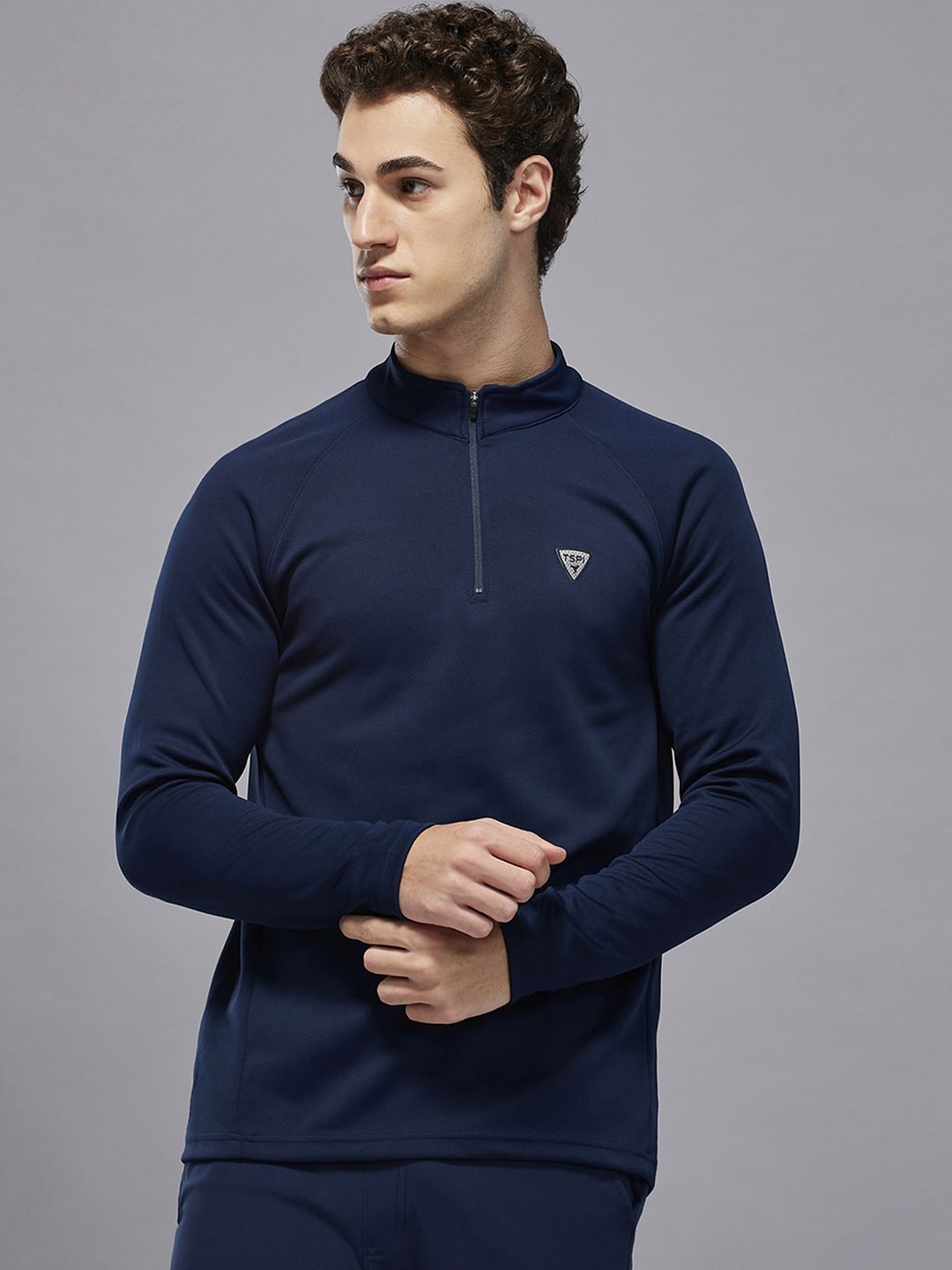 

Technosport Men Polyester Lightweight Sporty Jacket, Navy blue