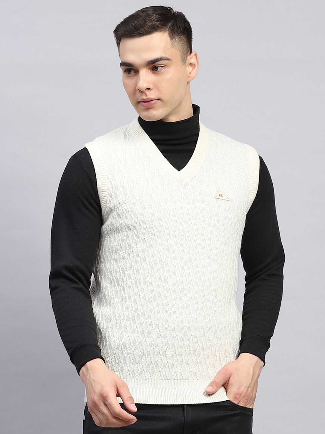 

Monte Carlo Men Woollen Pullover, Off white
