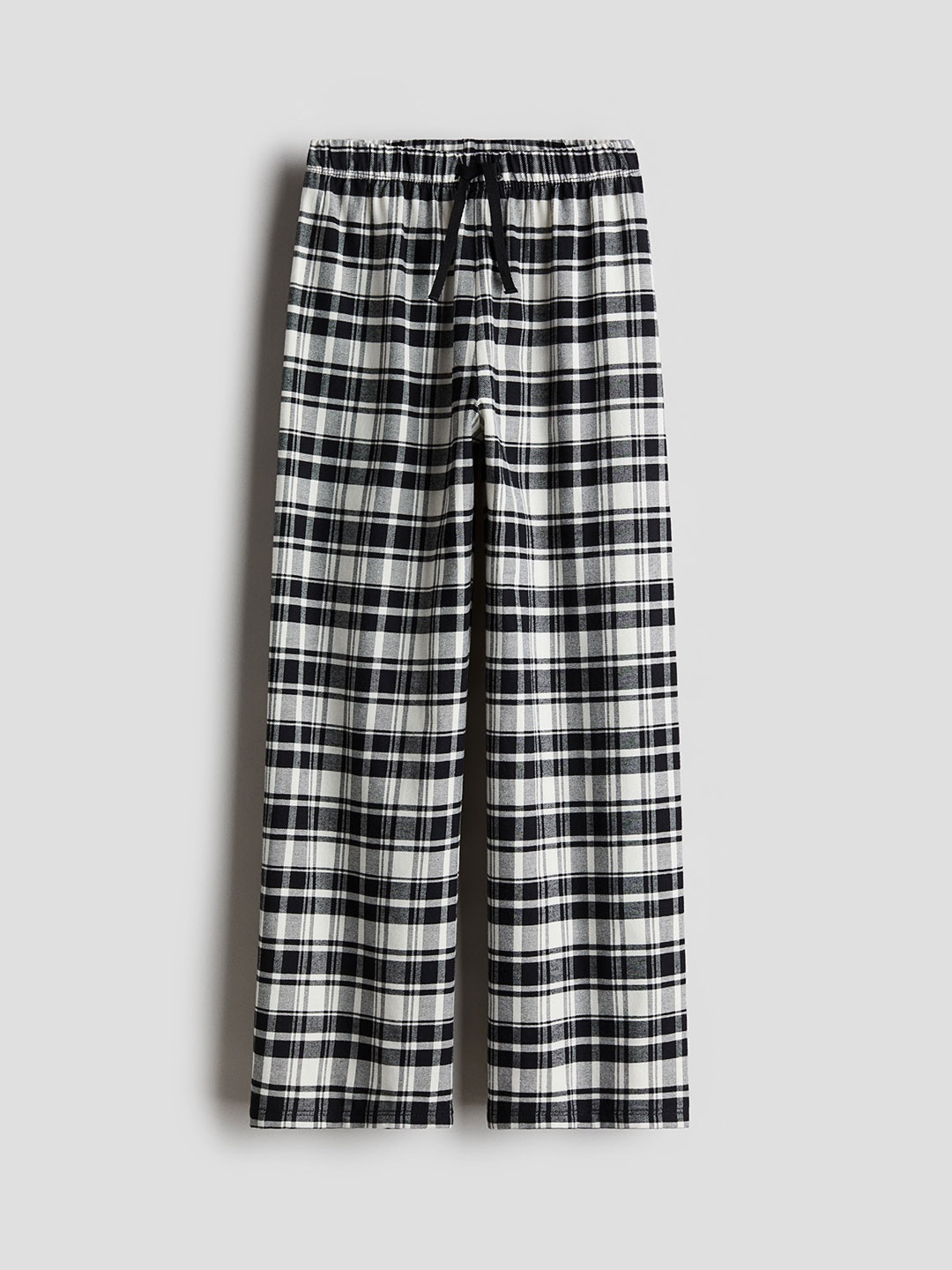 

H&M Boys Flannel Pyjama Bottoms, Black