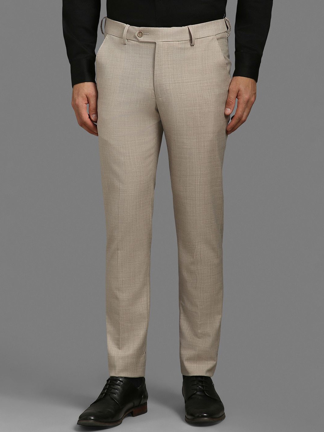 

Louis Philippe Men Slim Fit Trousers, Beige