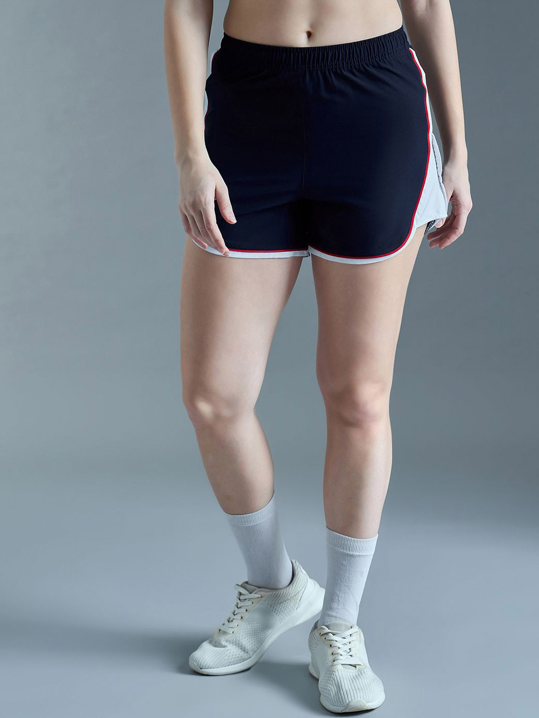 

SG Women Printed Sports Shorts, Navy blue
