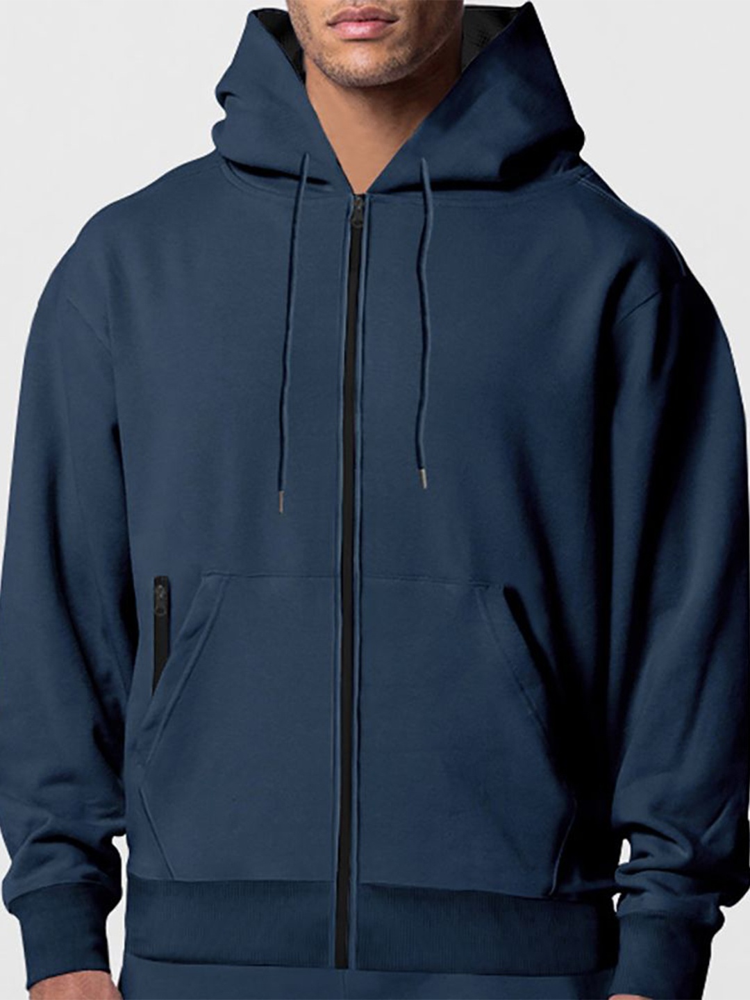

StyleCast x Revolte Men Hooded Sweatshirt, Navy blue