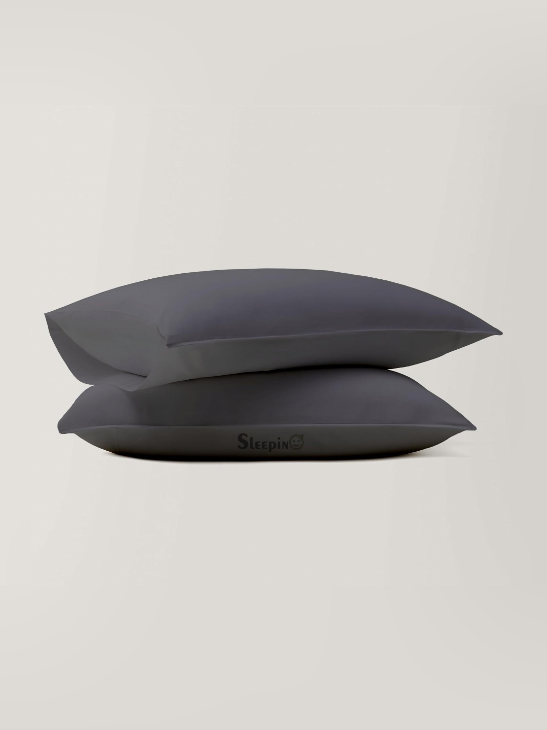 

Sleepino Grey 10 Pieces Solid Pure Cotton Rectangle Pillow Covers