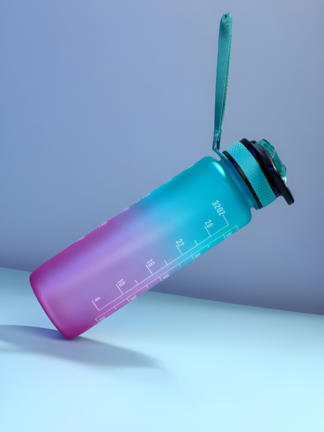 

Bonhomie The Hydration Itinerary Blue & Pink Single Colourblocked Water Bottle 1L