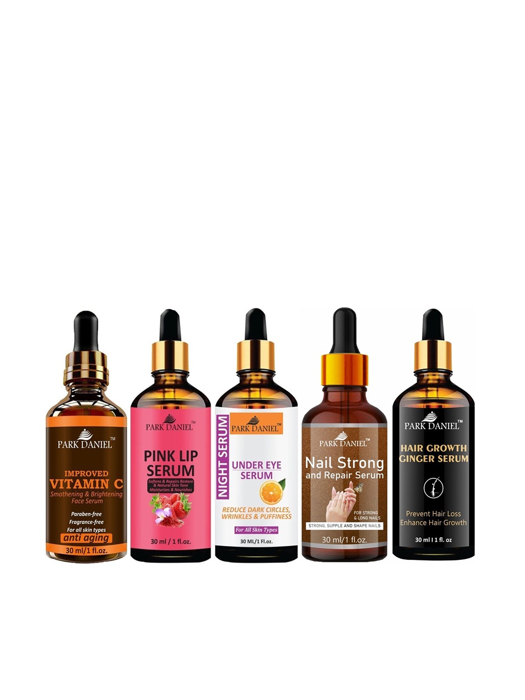 

Park Daniel Set Of 5 Serum Combo - 30 ml Each, Multi