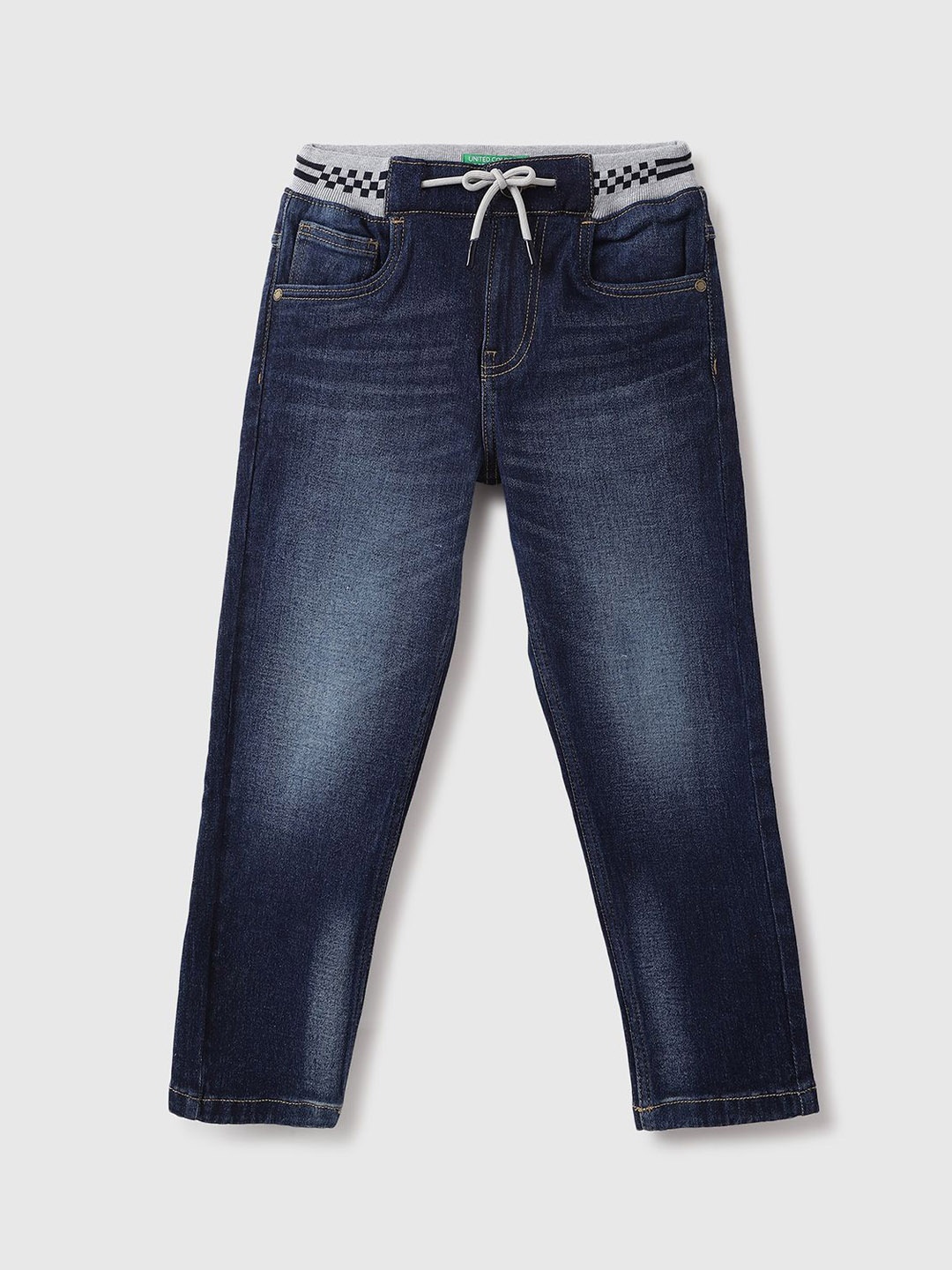 

United Colors of Benetton Boys Regular Fit Light Fade Jeans, Blue