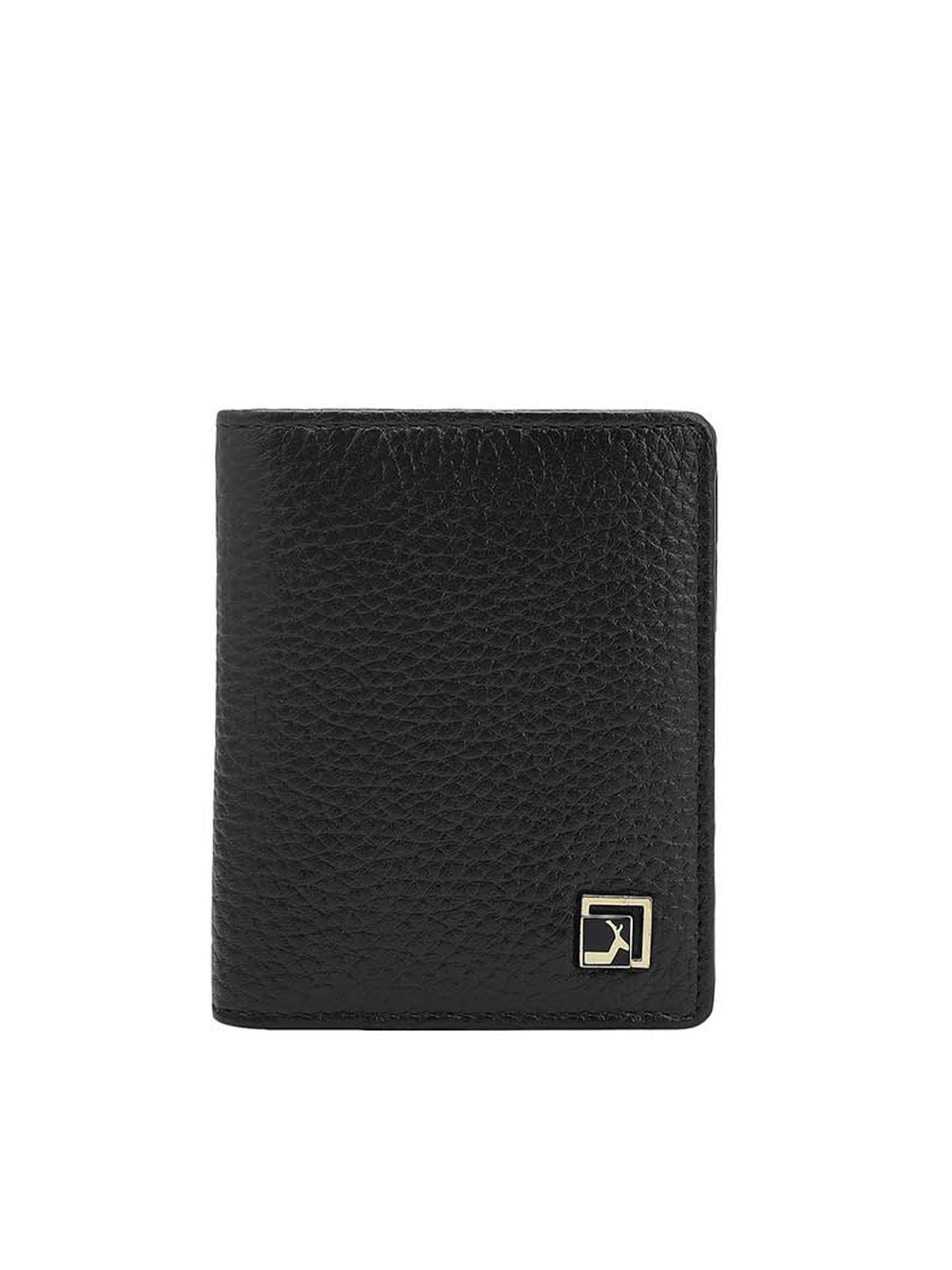 

Da Milano Unisex Textured Leather Card Holder, Black