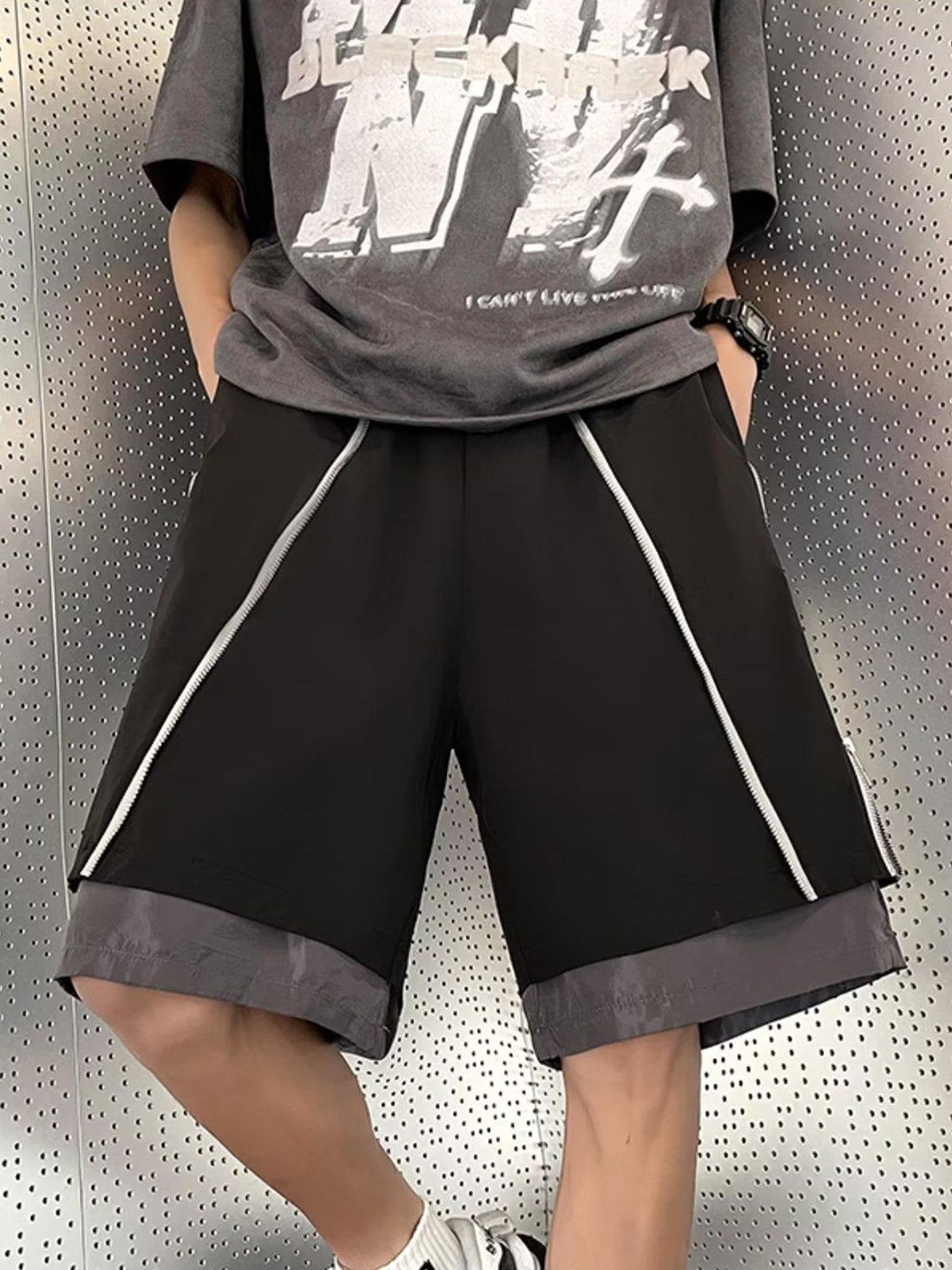 

StyleCast x Revolte Men Shorts, Black