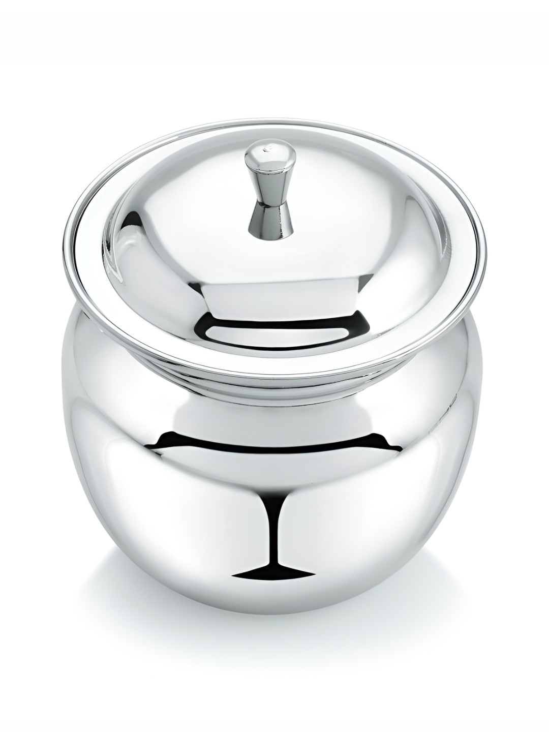 

MUKTI Silver-Toned Stainless Steel Dishwasher Safe Canister Container with Spoon 200ml