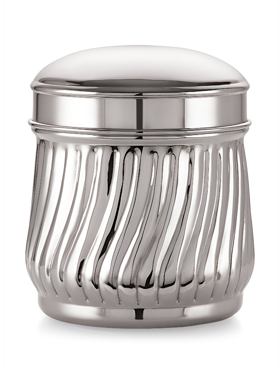 

MUKTI Silver-Toned Stainless Steel Dishwasher Safe Canister Container 450ml