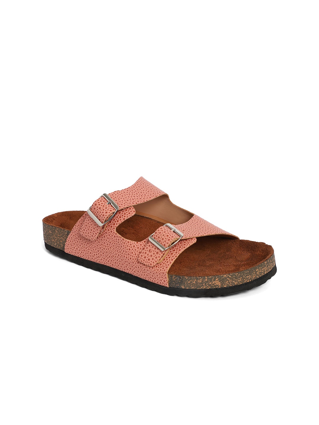 

DressBerry Women Open Toe Flats with Buckles, Pink