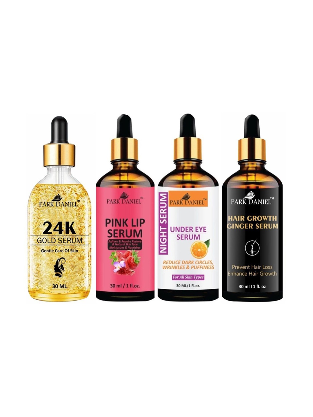 

Park Daniel Set of 4 Serum Combo - 30 ml Each, Multi