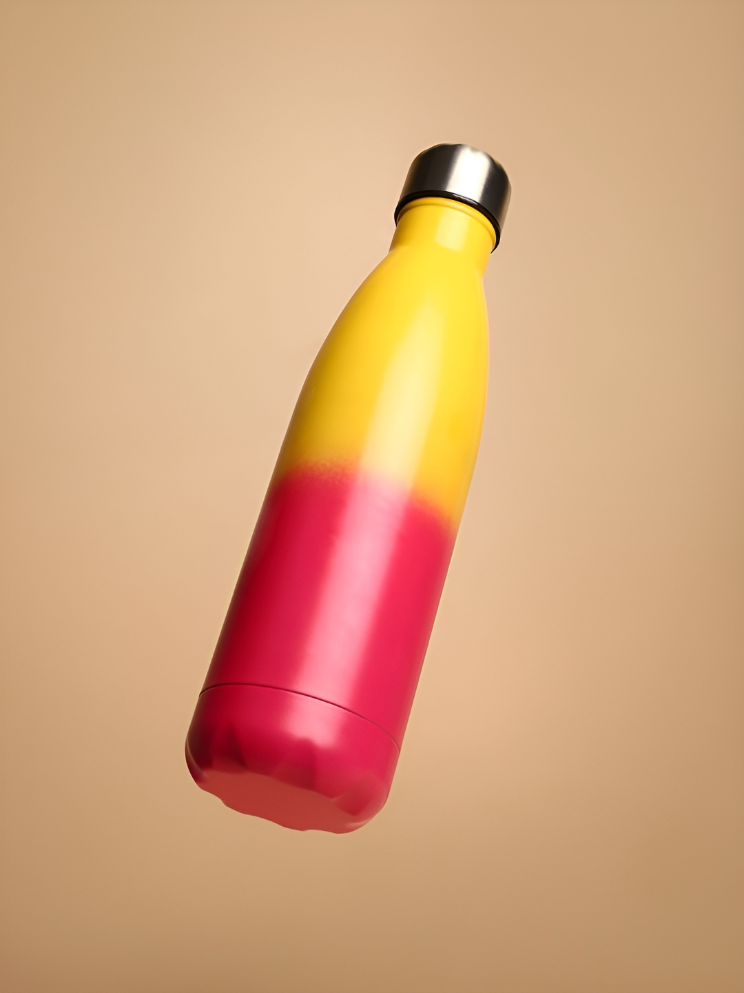 

Bonhomie Yellow & Red Colourblocked Stainless Steel Water Bottle 500 ml