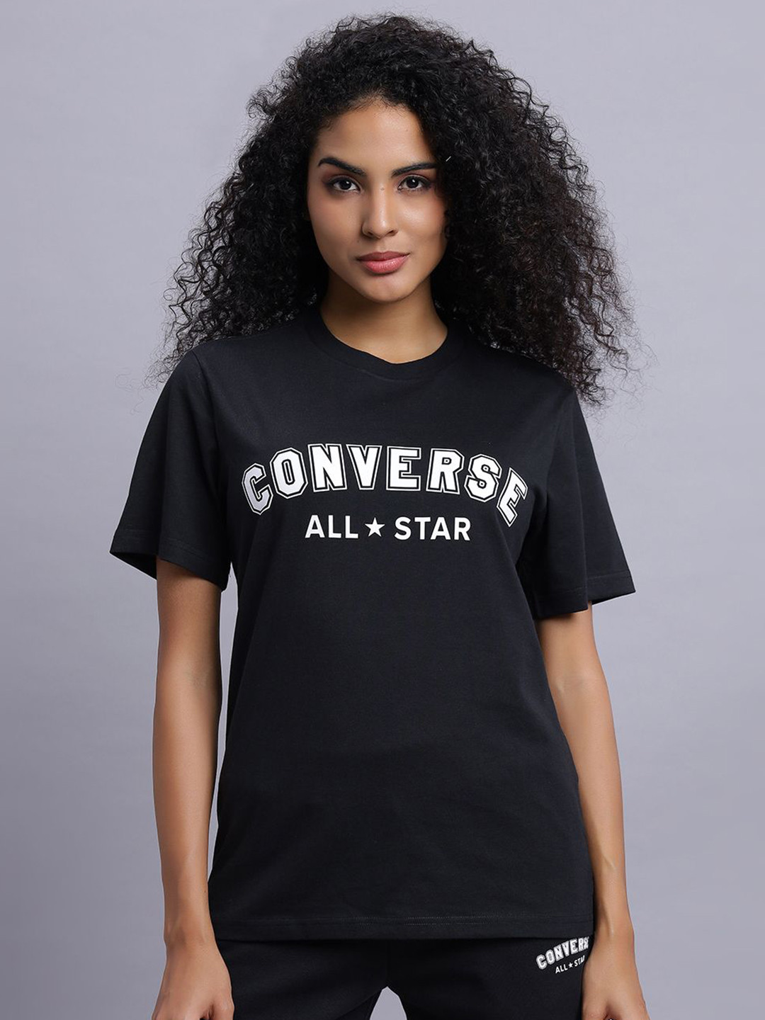 

Converse Unisex Standard Fit All Star Center Front T-shirt, Black