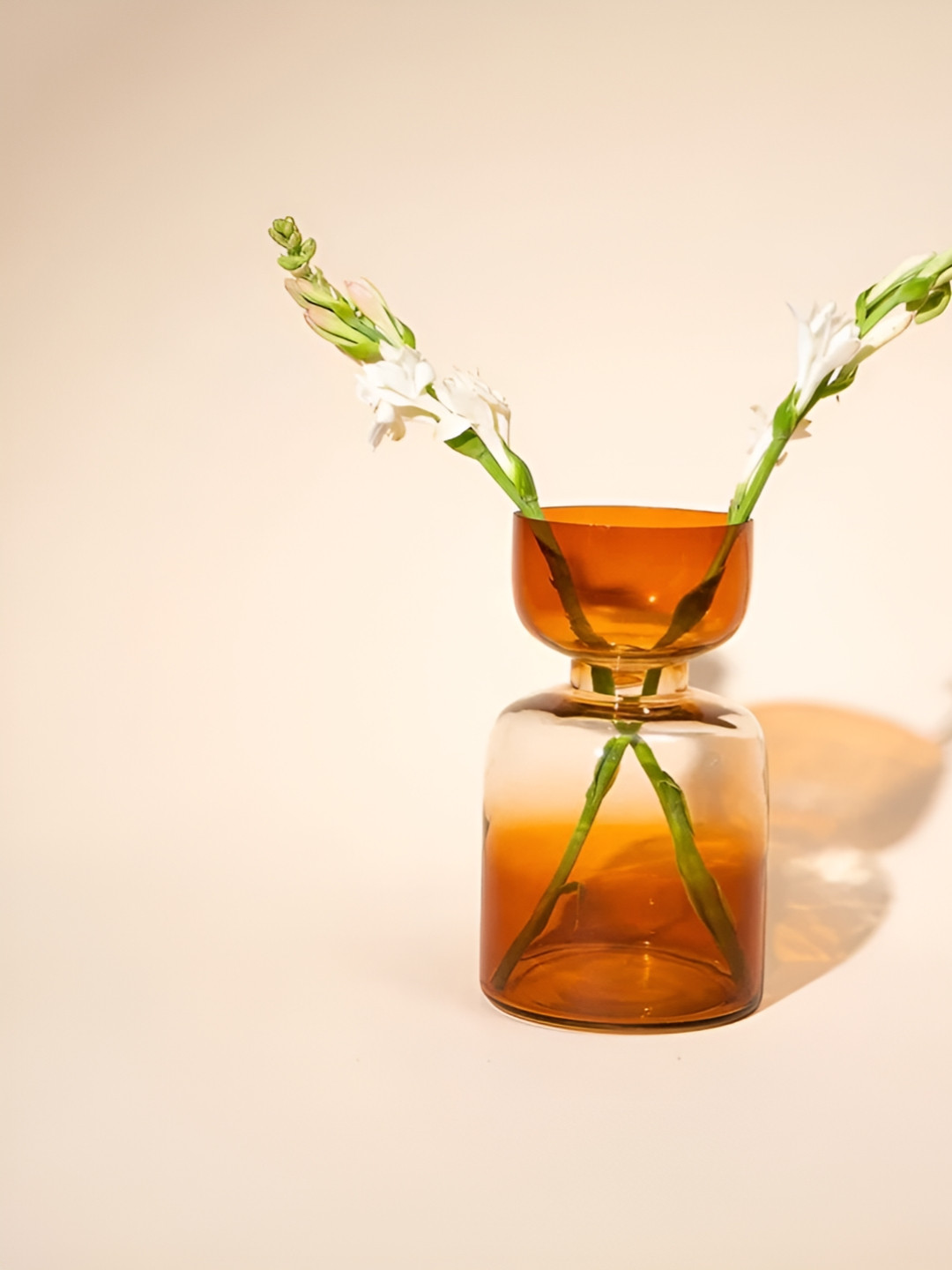 

Clovefry Brown Abstract Shaped Glass Vase