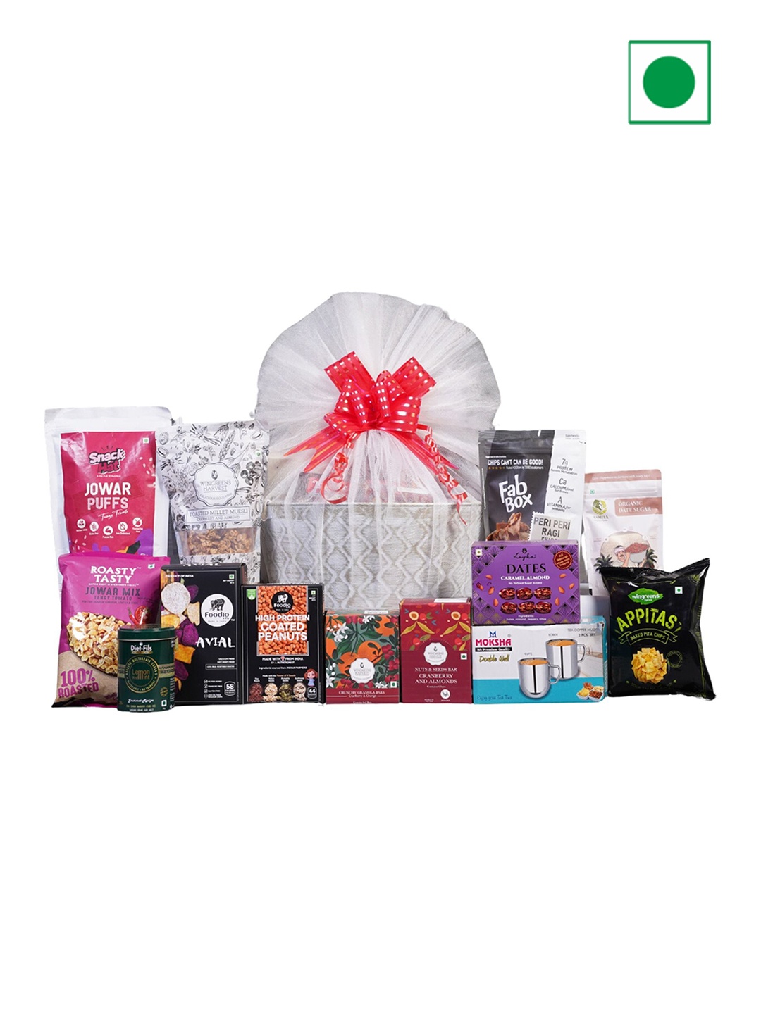 

The Gift Tree The Diwali Festive Goodies Employee & Staff Family Hamper, Red