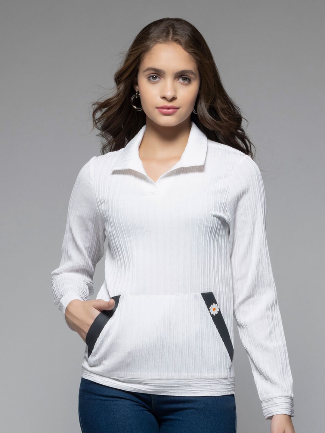 

SHAYE Women Sweatshirt, White