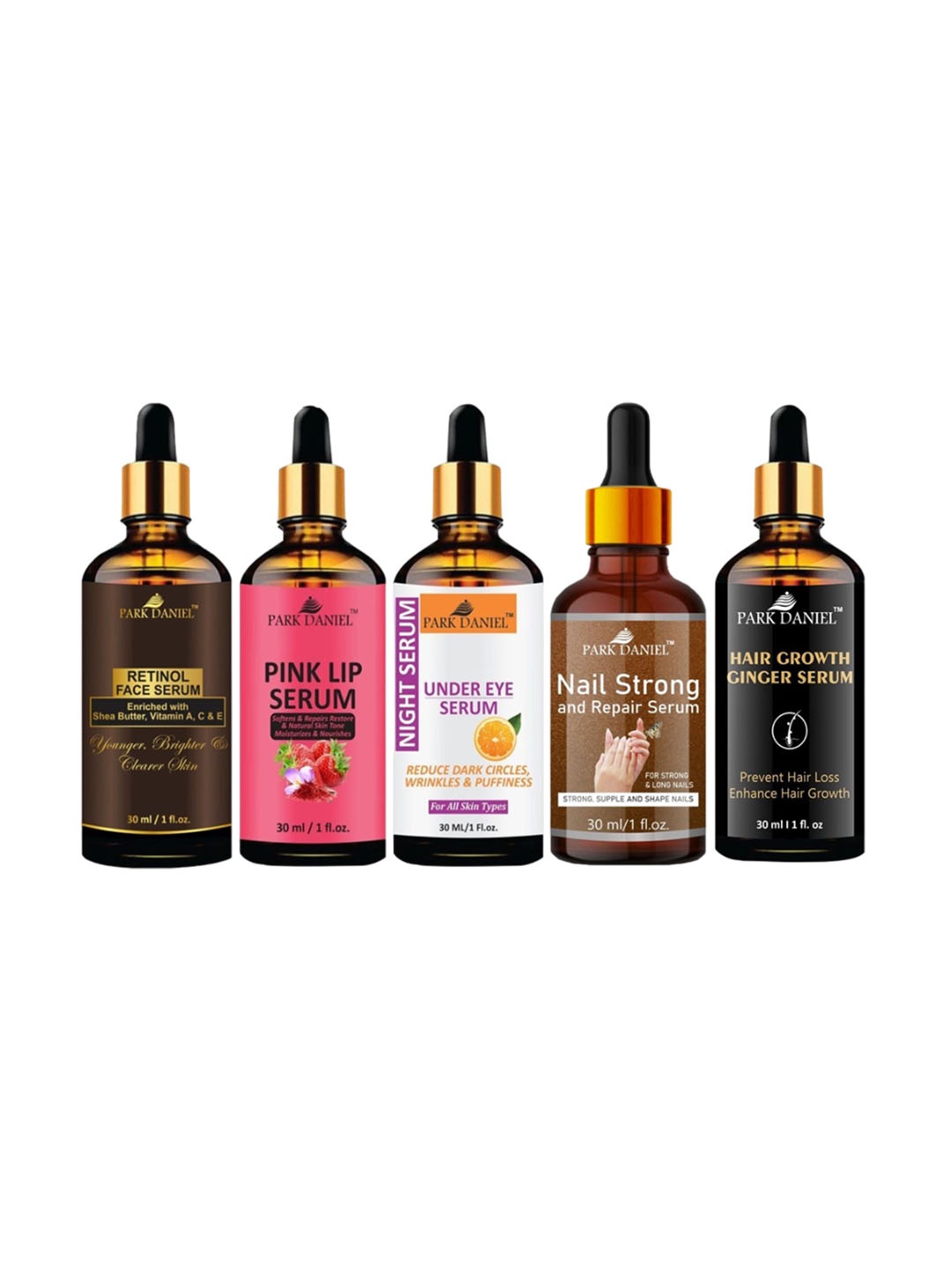 

Park Daniel Set Of 5 Serum Combo - 30 ml Each, Multi