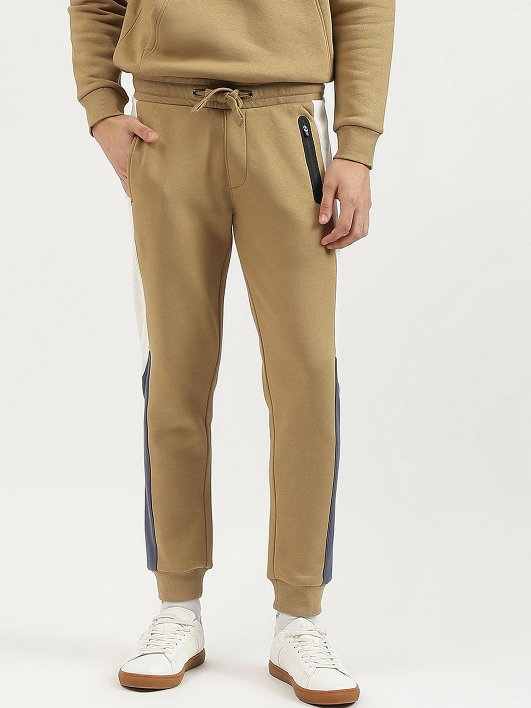 

United Colors of Benetton Men Beige Cotton Baggy Fit Joggers