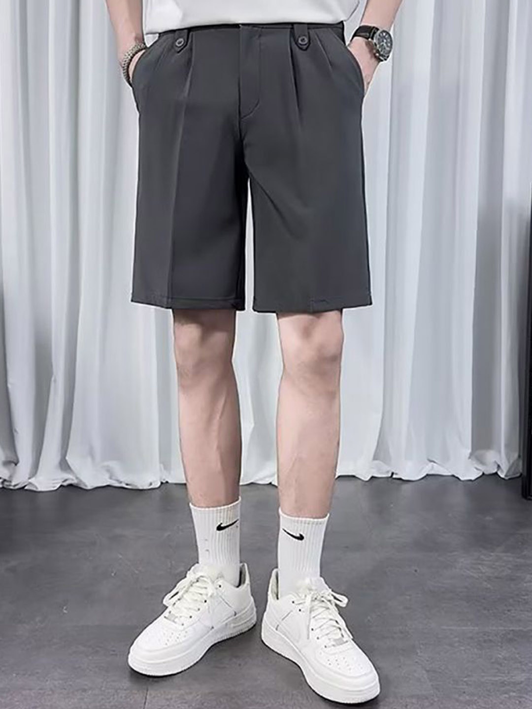

StyleCast x Revolte Men Shorts, Grey