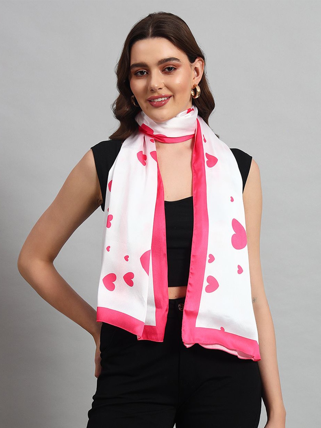 

Ravaiyaa Women Printed Scarf, White