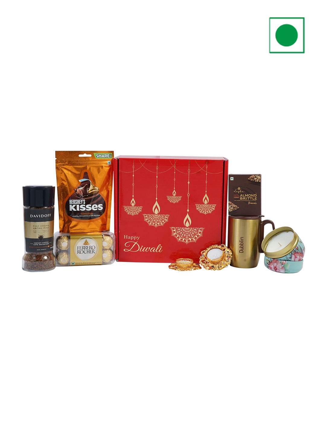 

The Gift Tree Festive Diwali Assorted Sweets Employee & Staff Family Hamper Gifts, Red