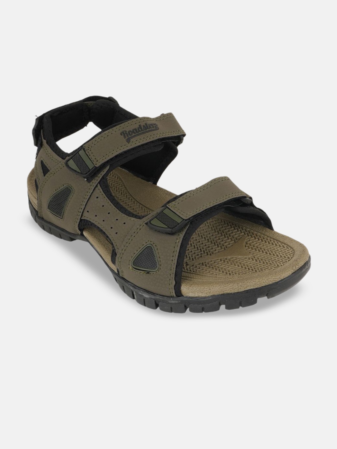 

The Roadster Lifestyle Co Men Sports Sandals, Olive