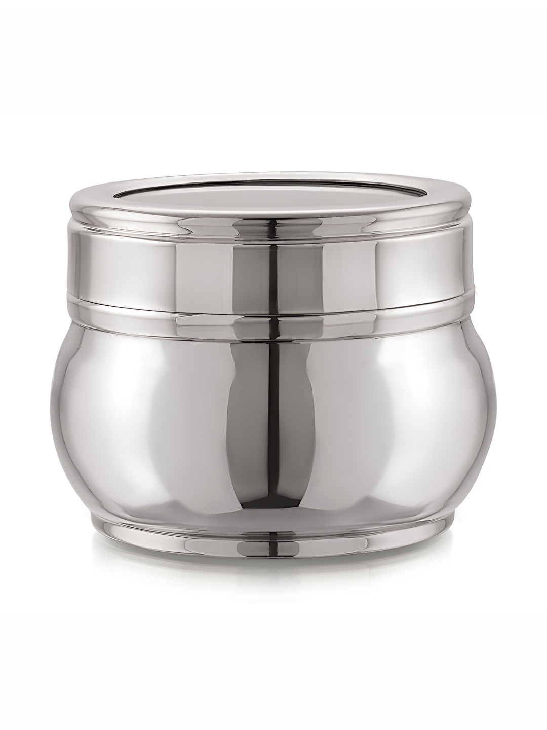 

MUKTI Silver-Toned Stainless Steel Dishwasher Safe Canister Container 500ml