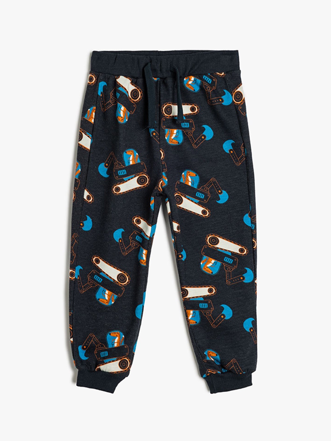 

Koton Infant Boys Printed Mid-Rise Joggers, Black