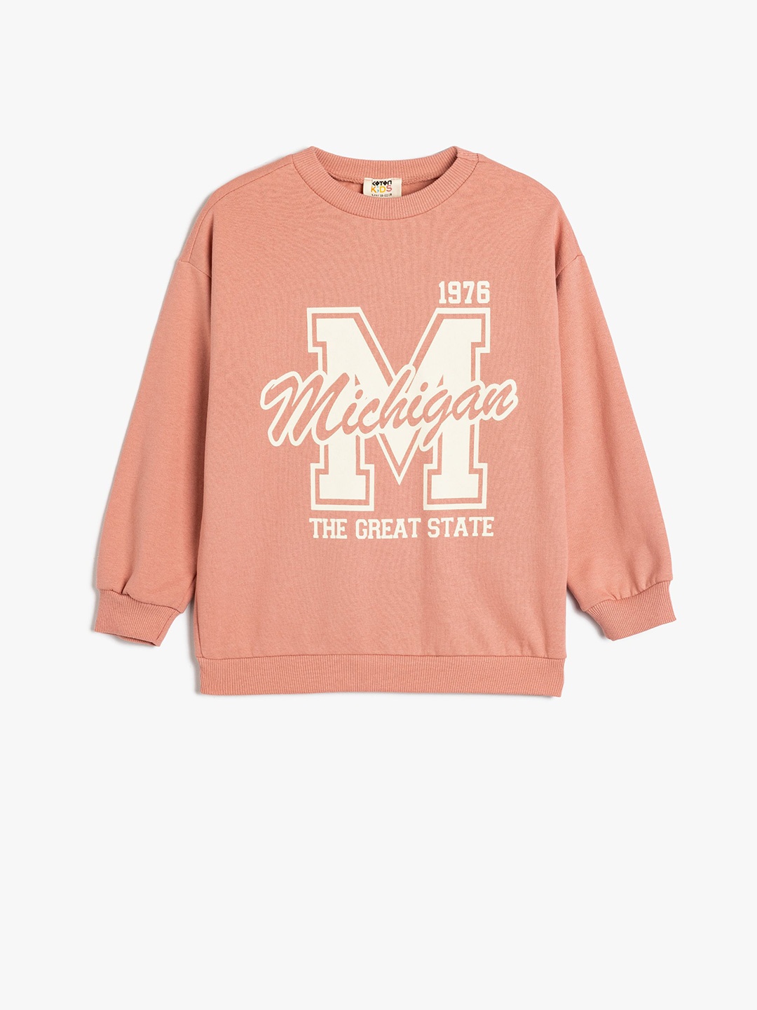 

Koton Girls Printed Sweatshirt, Beige