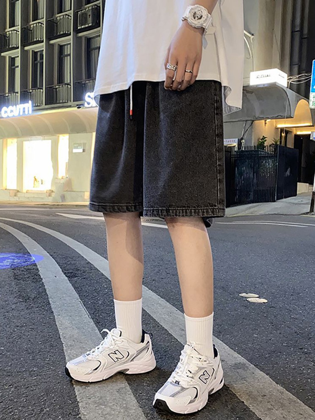 

StyleCast x Revolte Men Shorts, Black