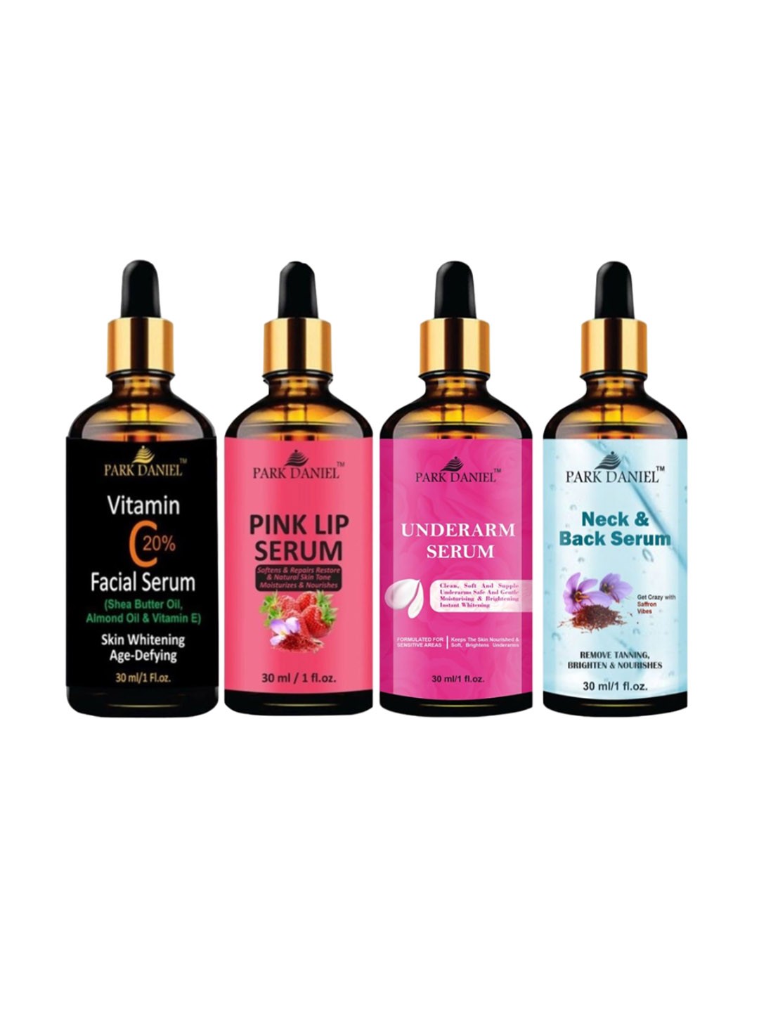 

Park Daniel Set of 4 Serum Combo - 30 ml Each, Multi