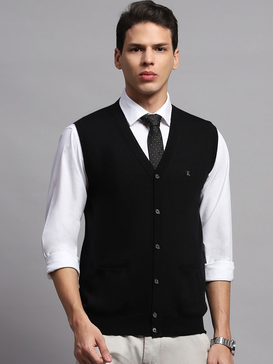 

Monte Carlo Men Cardigan, Black