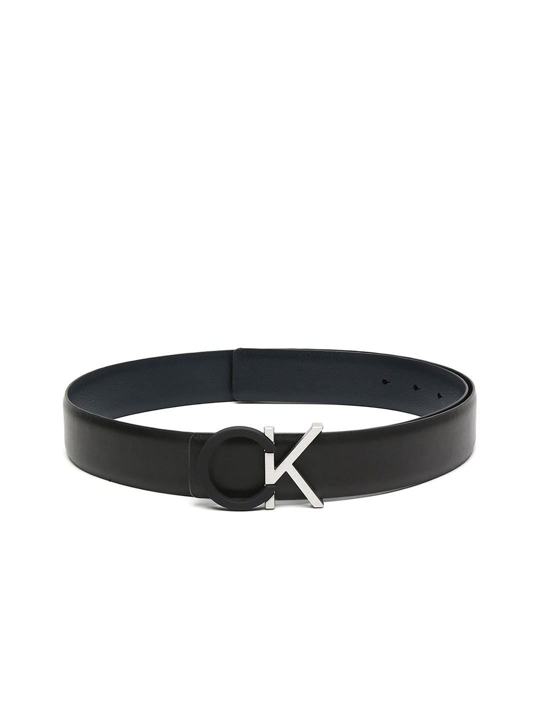 

Calvin Klein Men Leather Push Pin Belt, Black