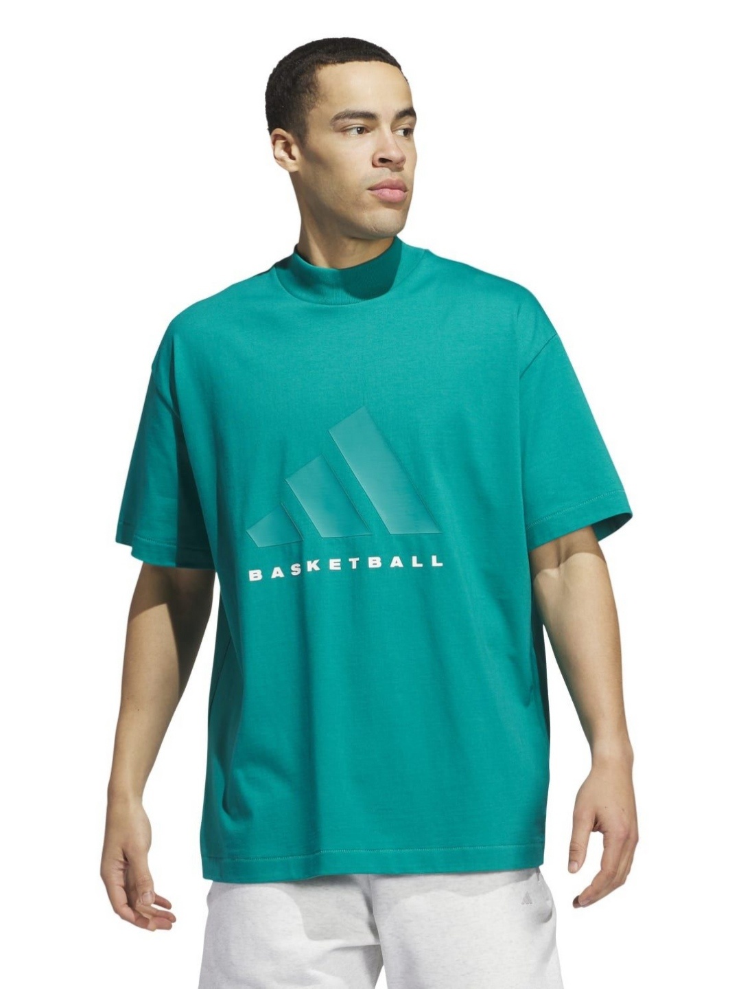 

ADIDAS Originals Unisex Graphic Printed Polo Collar Cotton Relaxed Fit T-shirt, Green