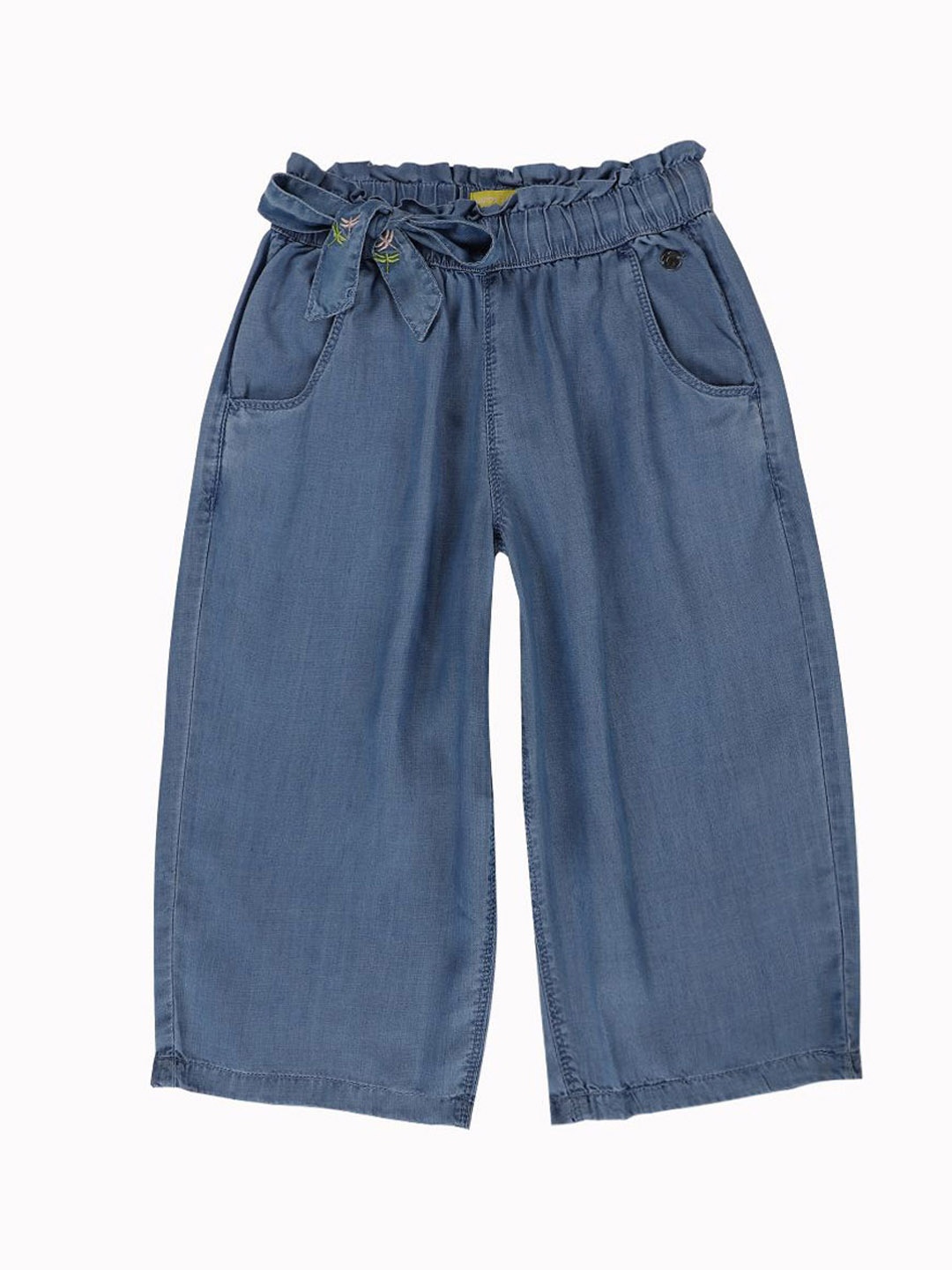

Gini and Jony Girls Comfort Flared Culottes Trousers, Blue